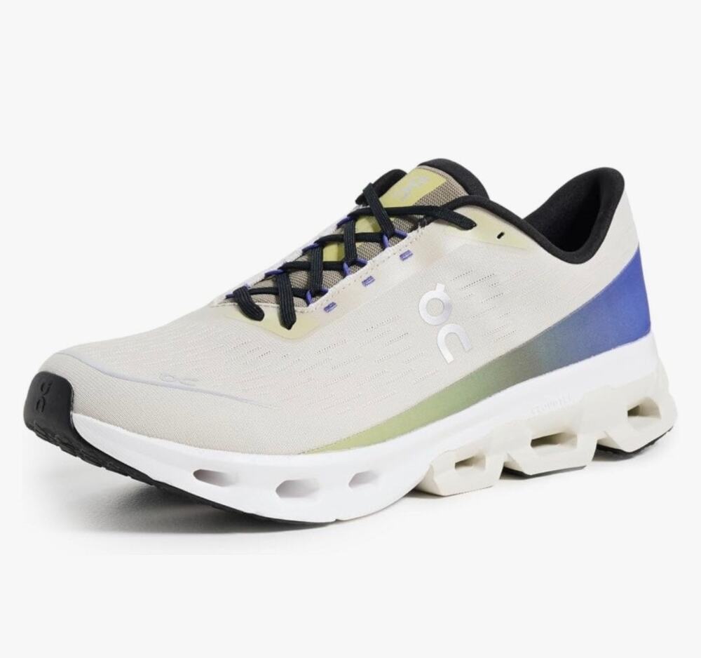 On Cloud Women's Clouds Park Road Running Shoe Ice/Grove Beige Blue Green 9